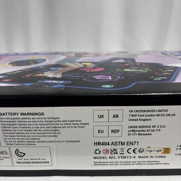 Kizjorya Light-up Music Dance Play Mat 3 Difficulty Modes Bluetooth Lights Up - Picture 13 of 14